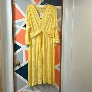 Women’s yellow maxi dress